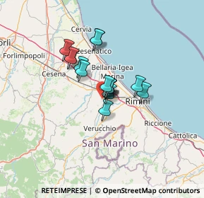 Mappa Via Roveto, 47822 Santarcangelo di Romagna RN, Italia (8.11313)