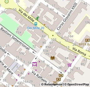 Mappa Corso Papa Giovanni XXIII, 47921 Rimini RN, Italia (0.056)