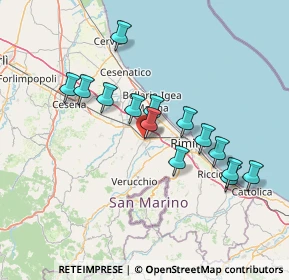 Mappa Centro San Michele, 47822 Santarcangelo di Romagna RN, Italia (13.54286)