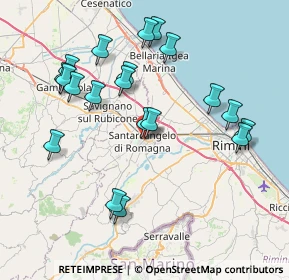 Mappa Centro San Michele, 47822 Santarcangelo di Romagna RN, Italia (8.2535)