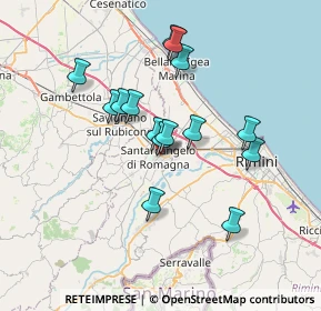 Mappa Centro San Michele, 47822 Santarcangelo di Romagna RN, Italia (6.10867)