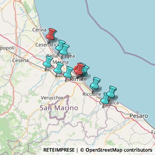 Mappa 47921 Rimini RN, Italia (10.73875)
