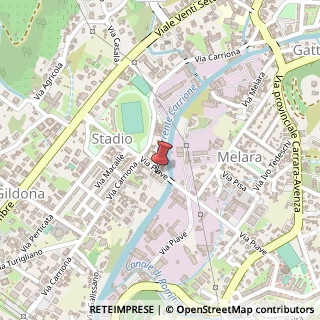 Mappa Via Piave, 20B, 54033 Carrara, Massa-Carrara (Toscana)