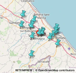 Mappa Via R. Morandi, 47822 Santarcangelo di Romagna RN, Italia (5.36176)