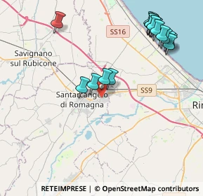 Mappa Via dei Mestieri, 47822 Santarcangelo di Romagna RN, Italia (5.01421)