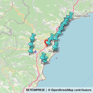 Mappa Regione Cima di Leca, 17031 Albenga SV, Italia (6.42765)