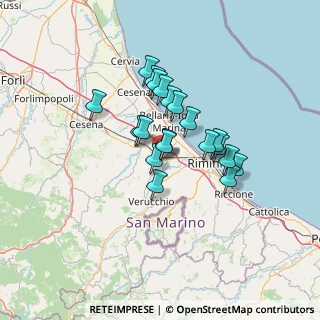 Mappa Piazza Marini, 47822 Santarcangelo di Romagna RN, Italia (10.151)