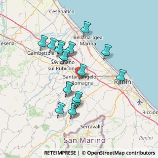 Mappa Piazza Marini, 47822 Santarcangelo di Romagna RN, Italia (6.98222)
