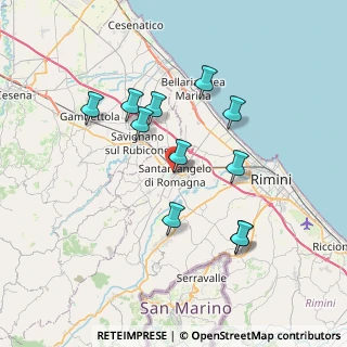 Mappa Via Rino Molari, 47822 Santarcangelo di Romagna RN, Italia (6.86273)