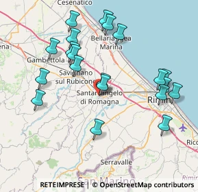 Mappa Piazza Marini, 47822 Santarcangelo di Romagna RN, Italia (8.3725)