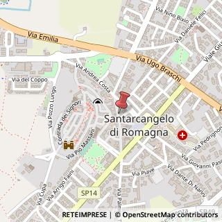 Mappa Via Camillo Benso Conte di Cavour, 37, 47822 Santarcangelo di Romagna, Rimini (Emilia Romagna)