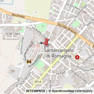 Mappa Via del Platano, 7, 47822 Santarcangelo di Romagna, Rimini (Emilia Romagna)