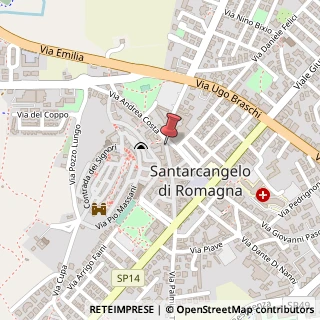 Mappa Via Camillo Benso Conte di Cavour, 10, 47822 Santarcangelo di Romagna, Rimini (Emilia Romagna)