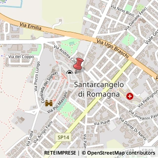 Mappa Via Costantino Ruggeri, 30, 47822 Santarcangelo di Romagna, Rimini (Emilia Romagna)