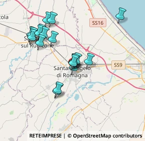 Mappa Via Giordano Bruno, 47822 Santarcangelo di Romagna RN, Italia (3.52737)