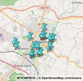 Mappa Via Isonzo, 03100 Frosinone FR, Italia (1.39063)