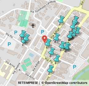 Mappa Via Isonzo, 03100 Frosinone FR, Italia (0.1365)