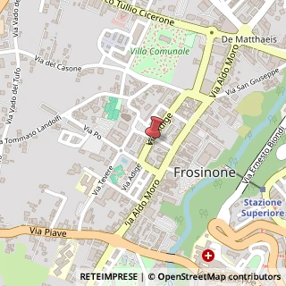 Mappa Via Adige, 41, 03100 Frosinone, Frosinone (Lazio)
