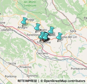 Mappa Via Isonzo, 03100 Frosinone FR, Italia (4.87182)