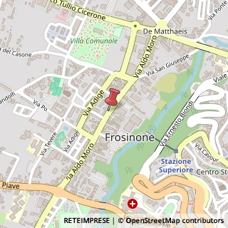 Mappa Via Aldo Moro, 245, 03100 Frosinone, Frosinone (Lazio)