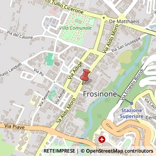Mappa Via Aldo Moro, 321, 03039 Frosinone, Frosinone (Lazio)