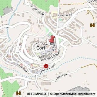 Mappa Via Tempio D'Ercole, 9, 04010 Cori, Latina (Lazio)