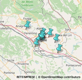 Mappa Via Giordano Bruno, 03100 Frosinone FR, Italia (6.05455)
