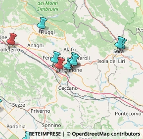 Mappa Via Giordano Bruno, 03100 Frosinone FR, Italia (20.3)