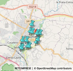 Mappa Via Giordano Bruno, 03100 Frosinone FR, Italia (1.36462)