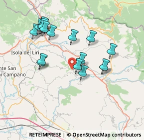 Mappa Via Catallo, 03034 Casalvieri FR, Italia (7.86111)