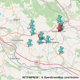 Mappa Via Roma, 03022 Boville Ernica FR, Italia (6.97083)