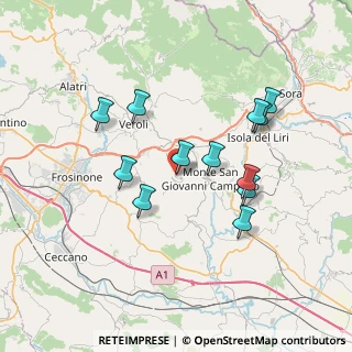 Mappa Via Roma, 03022 Boville Ernica FR, Italia (7.05833)