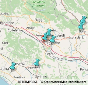 Mappa Via dei Ponticelli, 03013 Frosinone FR, Italia (31.86786)