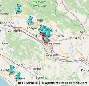Mappa Via dei Ponticelli, 03013 Frosinone FR, Italia (17.17818)