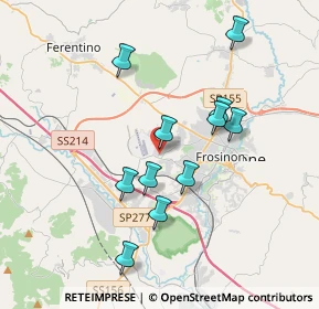 Mappa Via Carlo Emanuele Buscaglia, 03100 Frosinone FR, Italia (3.57182)