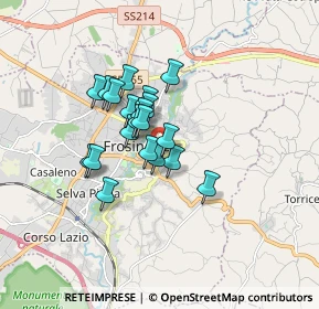 Mappa Via Carbonaro, 03100 Frosinone FR, Italia (1.245)