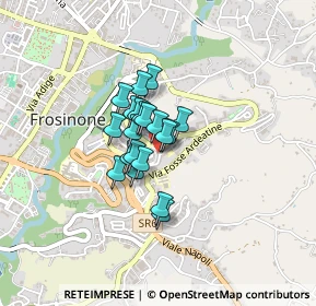 Mappa Via Carbonaro, 03100 Frosinone FR, Italia (0.2505)