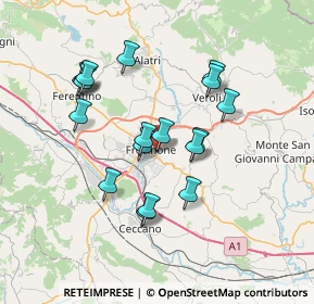 Mappa Via Carbonaro, 03100 Frosinone FR, Italia (6.87056)