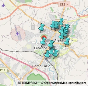 Mappa Via Mezzacorsa, 03100 Frosinone FR, Italia (1.53053)