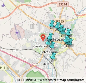 Mappa Via Mezzacorsa, 03100 Frosinone FR, Italia (1.73154)