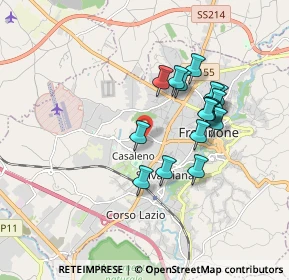 Mappa Via Mezzacorsa, 03100 Frosinone FR, Italia (1.635)