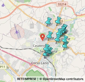 Mappa Via Mezzacorsa, 03100 Frosinone FR, Italia (1.66938)
