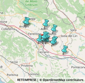 Mappa Via Mezzacorsa, 03100 Frosinone FR, Italia (8.4825)