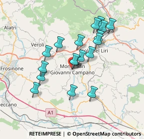 Mappa Via Valle, 03025 Monte San Giovanni Campano FR, Italia (6.74111)