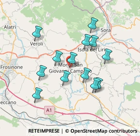 Mappa Via Valle, 03025 Monte San Giovanni Campano FR, Italia (6.83308)