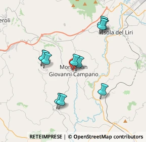 Mappa Via Valle, 03025 Monte San Giovanni Campano FR, Italia (3.67727)