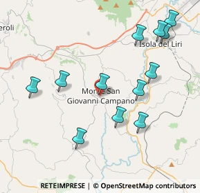 Mappa Via Valle, 03025 Monte San Giovanni Campano FR, Italia (4.54667)