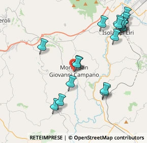 Mappa Via Valle, 03025 Monte San Giovanni Campano FR, Italia (5.05889)