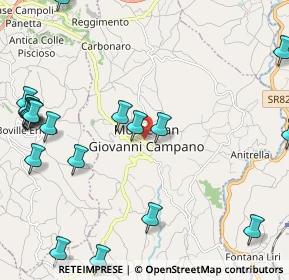 Mappa Via Valle, 03025 Monte San Giovanni Campano FR, Italia (3.128)