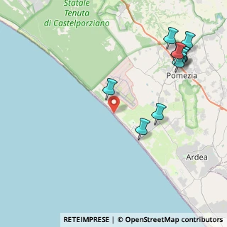Mappa Via Bengasi, 00071 Torvaianica RM, Italia (5.38182)
